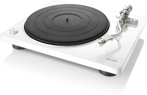 Denon dp400 white turntable - denon,